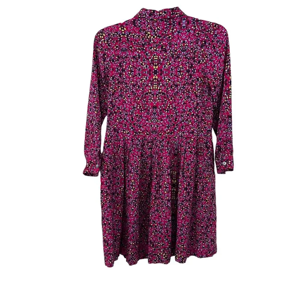 Maan girls floral button front dress size 12